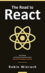 The cover of the book "The Road to React"